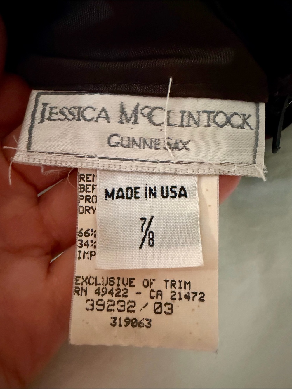 Stunning Gunne Sax by Jessica McClintock Vintage Choker Dress - Picture 6 of 13